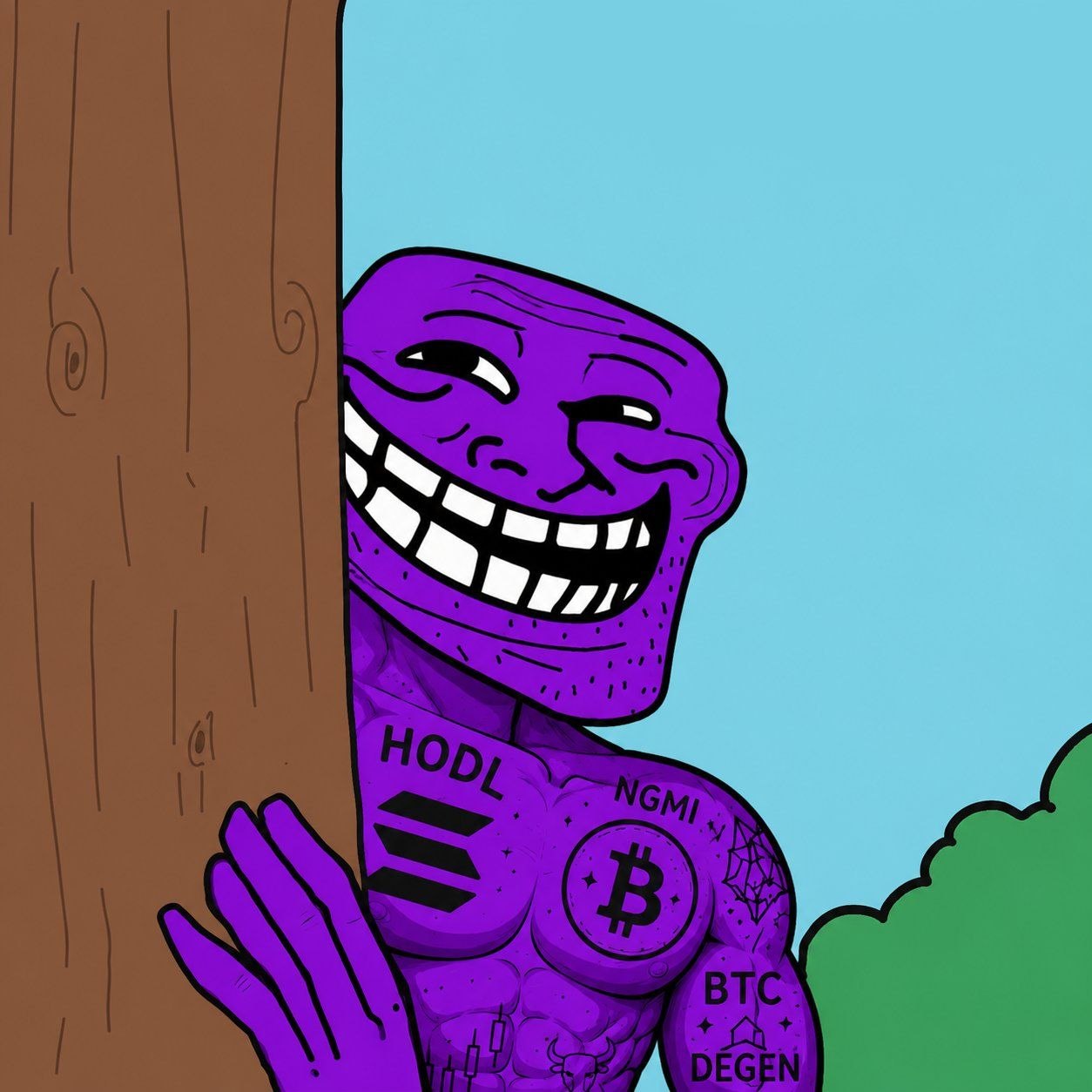 Purple Troll Meme 2