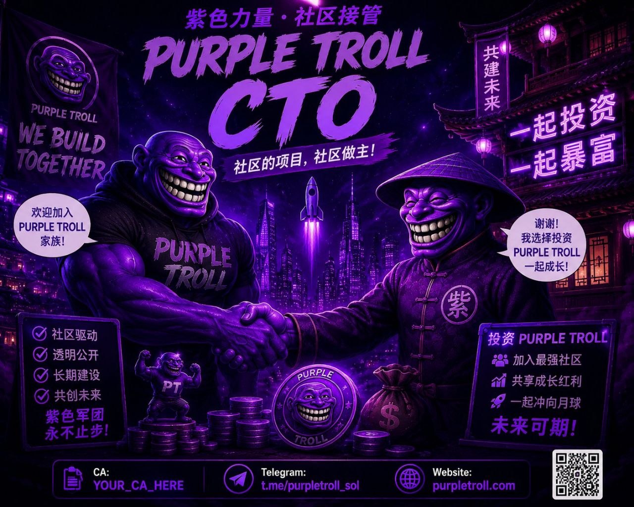 Purple Troll Meme 3